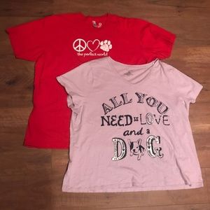 Two dog t-shirts - cute and comfy!